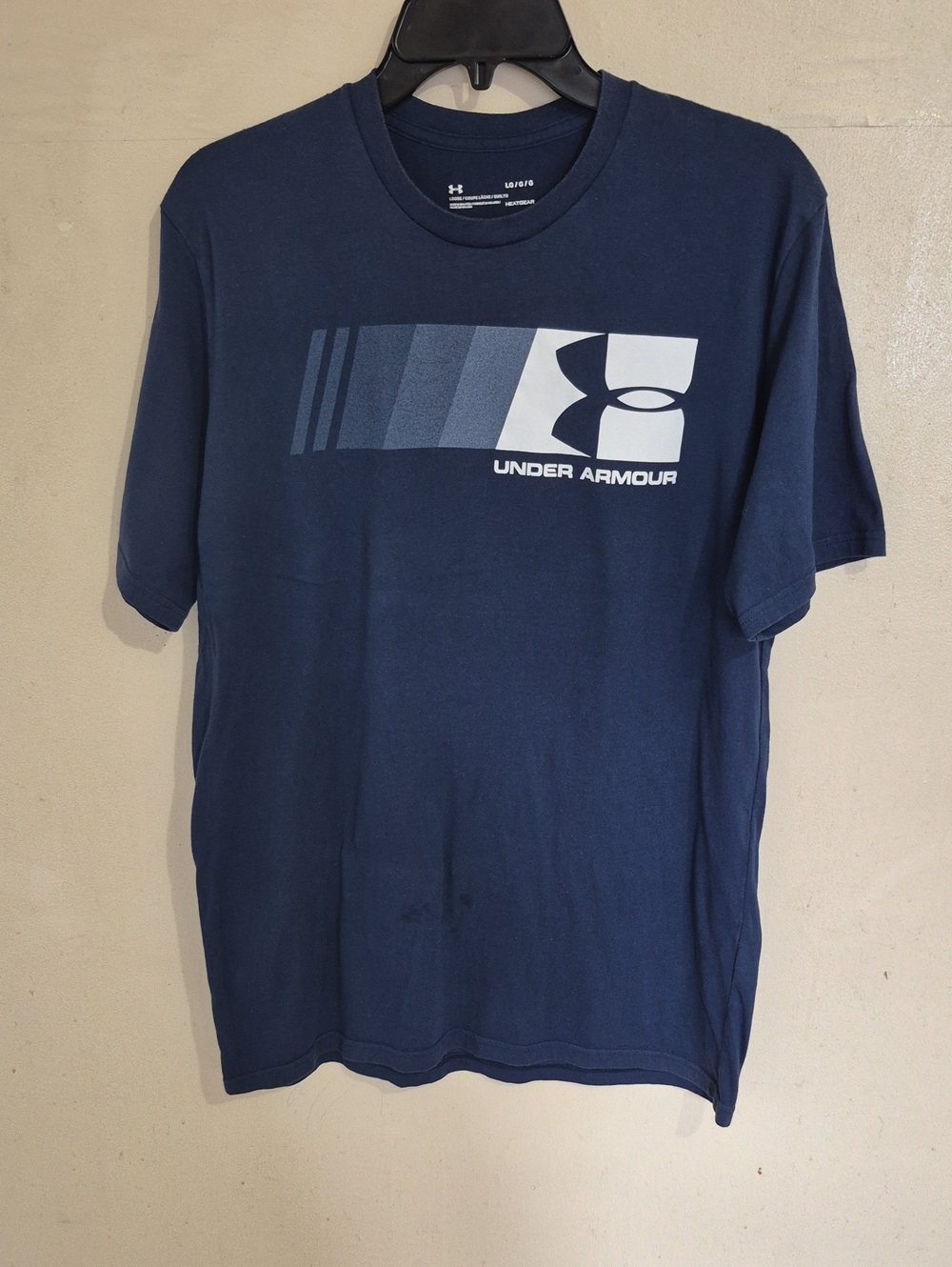 Under Armour Navy Blue Graphic Logo Short Sleeve Tee